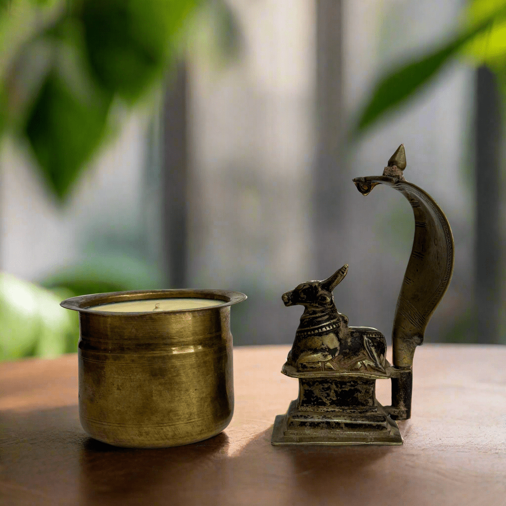 Antique Brass Jar - Eraya Aesthetic