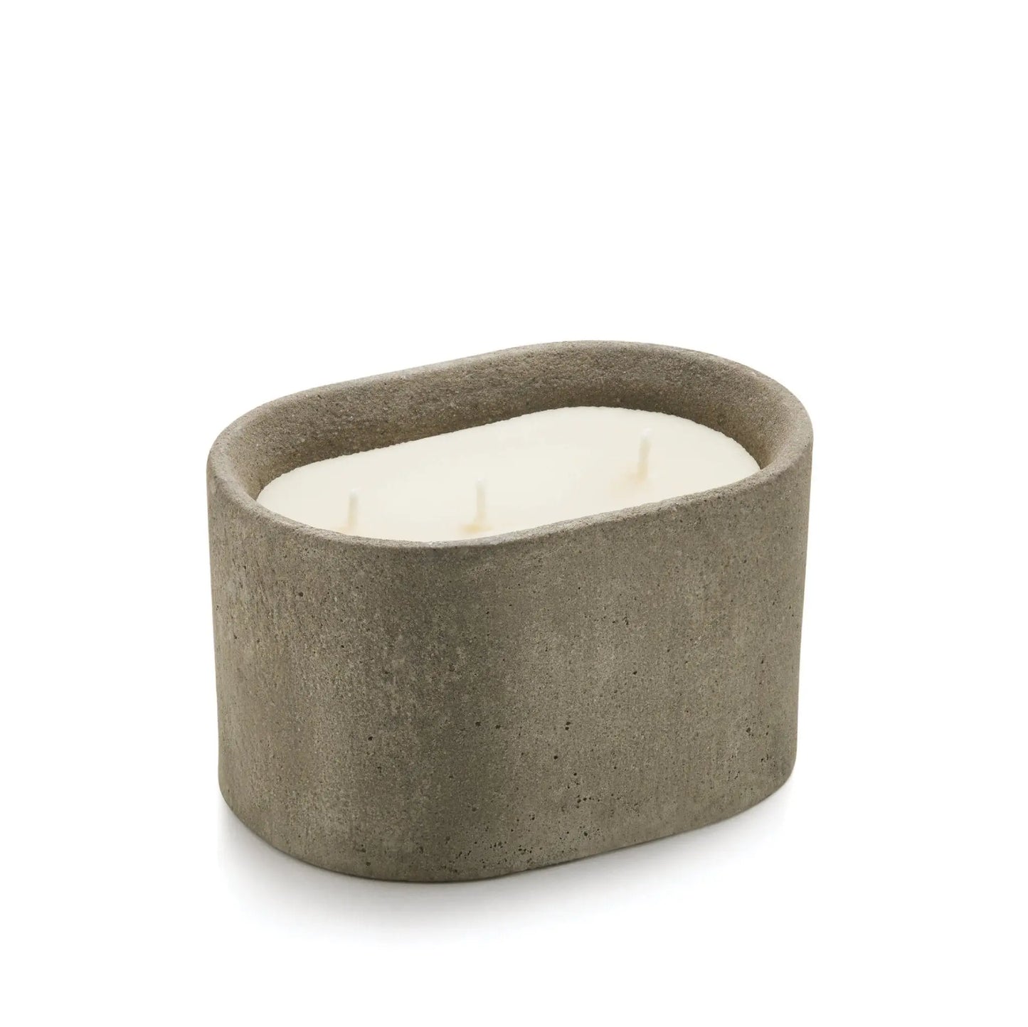 Concrete Oval Scented Candle - Eraya Aesthetic
