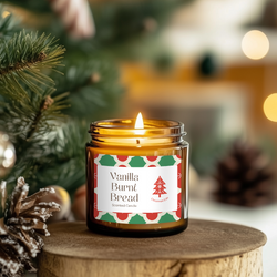 Soy wax candles with phthalate-free fragrances for a clean and safe home environment. Christmas festive fragrance.