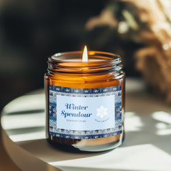 Non-toxic, paraffin-free candles with phthalate-free fragrances for a clean, safe burn. In amber glass jars. 