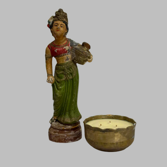 Vintage Brass Bowl - Eraya Aesthetic